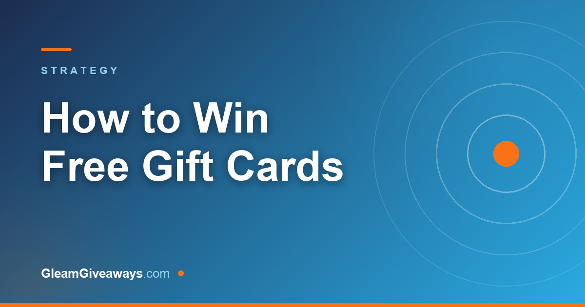 How to win free gift cards without wasting hours