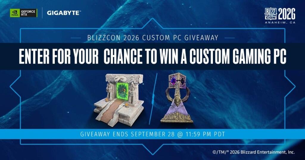 GIGABYTE BlizzCon 2026 Custom PC Giveaway
