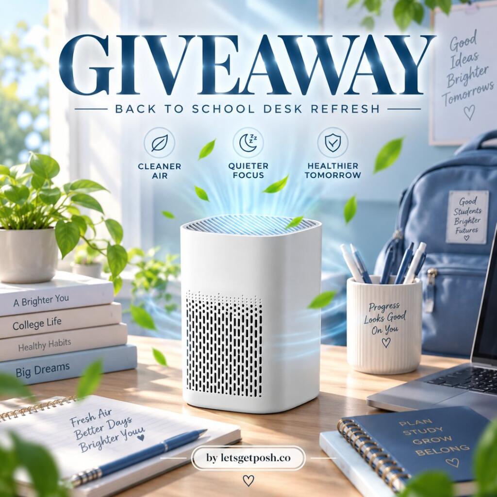 🌬️✨ WIN AN H13 HEPA DESKTOP AIR PURIFIER! ✨🌬️