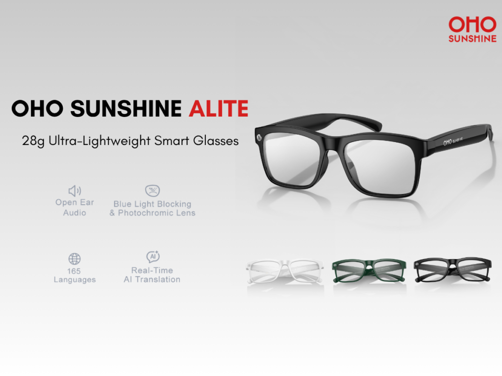 OHO SUNSHINE Alite Smart Glasses Pre-Launch Giveaways