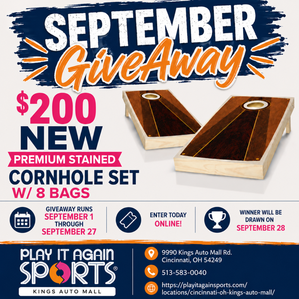 Win a NEW PREMIUM STAINED CORNHOLE SET