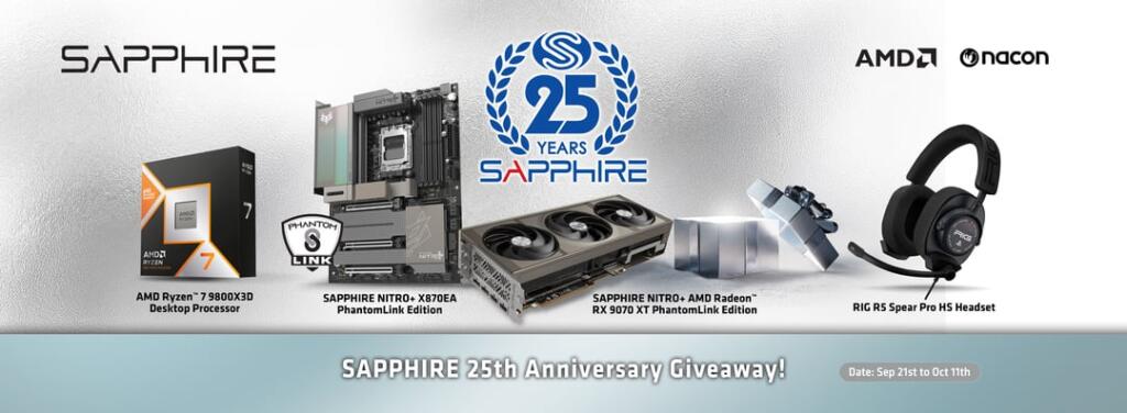 SAPPHIRE 25th Anniversary Giveaway!
