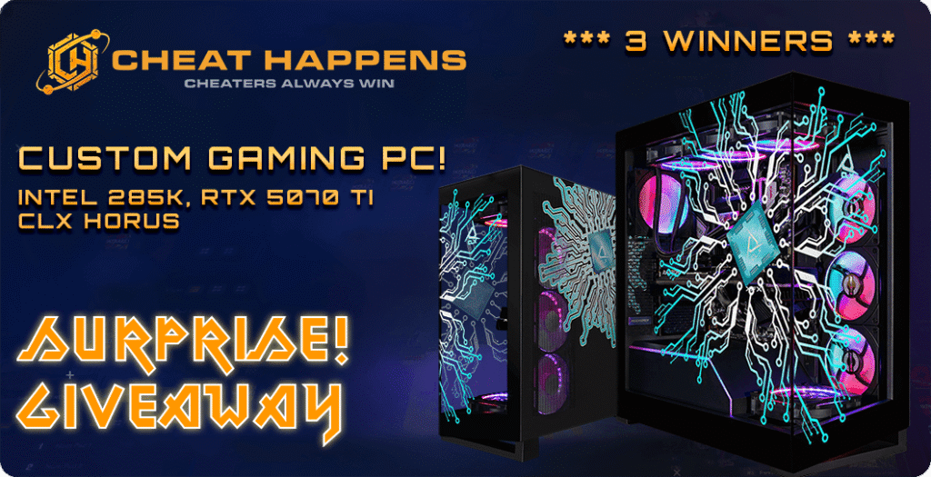 Cheat Happens Presents: CUSTOM CLX GAMING PC Giveaway!