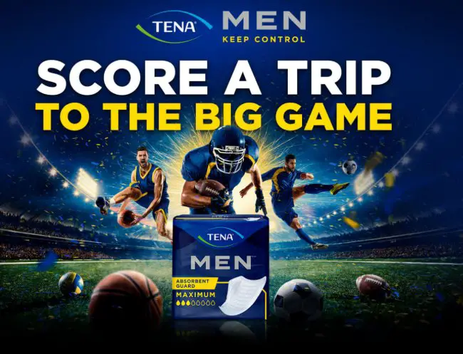 TENA Take Back Your Game Sweepstakes – Win a trip for 2 to the BIG GAME!