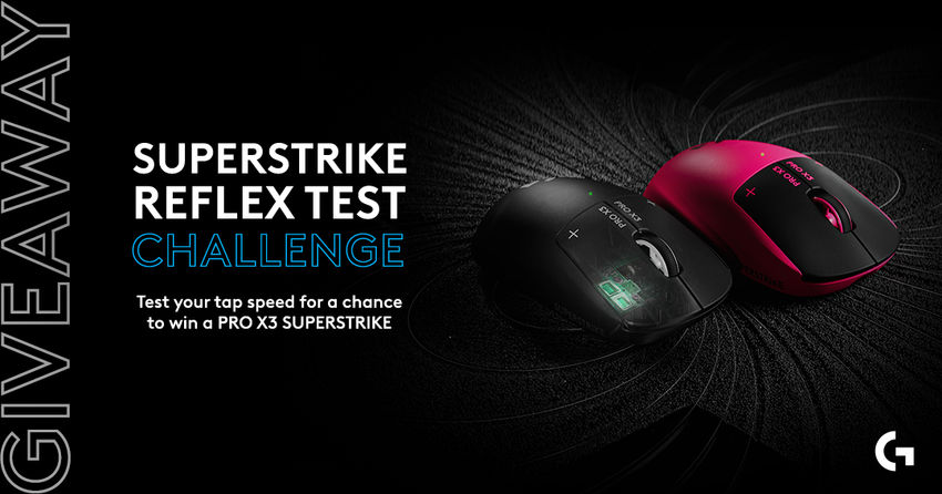 Logitech G SUPERSTRIKE REFLEX TEST CHALLENGE