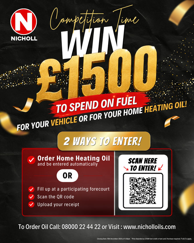 Win £1500 to spend on fuel