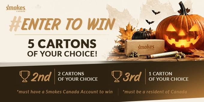 SC: Halloween Smokes Canada’s Spooktacular Giveaway Trick or Treat: Win 5 Cartons!