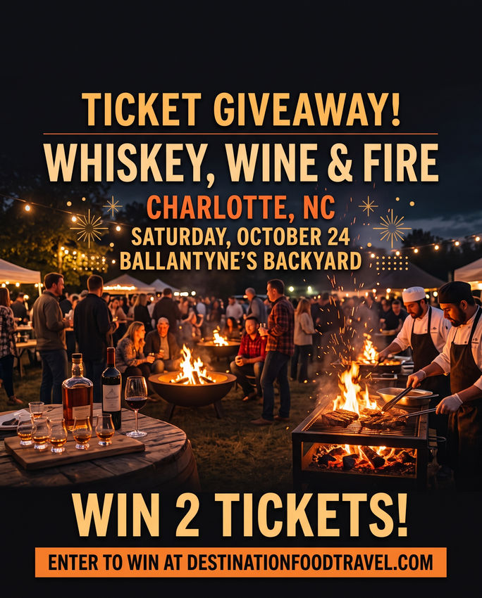 Whiskey, Wine & Fire Ticket Giveaway – Ballantyne’s Backyard