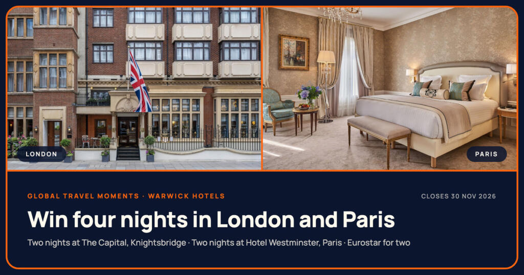Win Four Nights in London and Paris