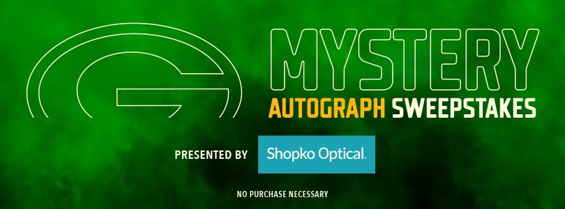 Packers Mystery Autograph Sweepstakes