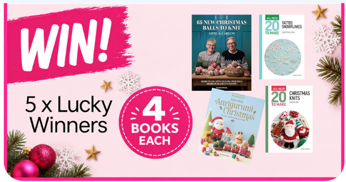 Five lucky winners will each receive a fabulous four-book Christmas bundle from