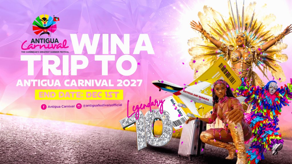 Win a trip to Antigua Carnival 2027 (Legendary 70)
