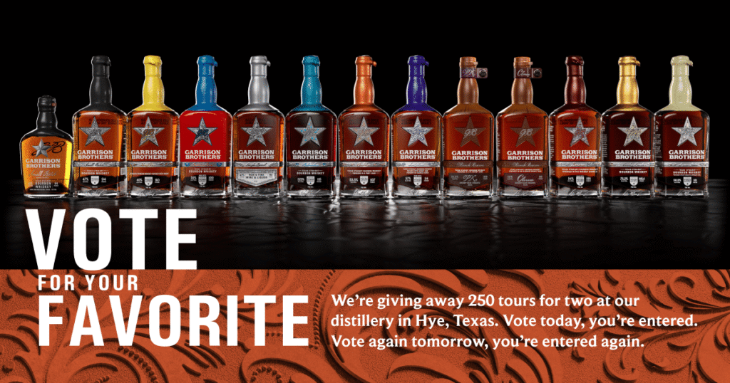 Garrison Brothers Cast Your Pour Sweepstakes