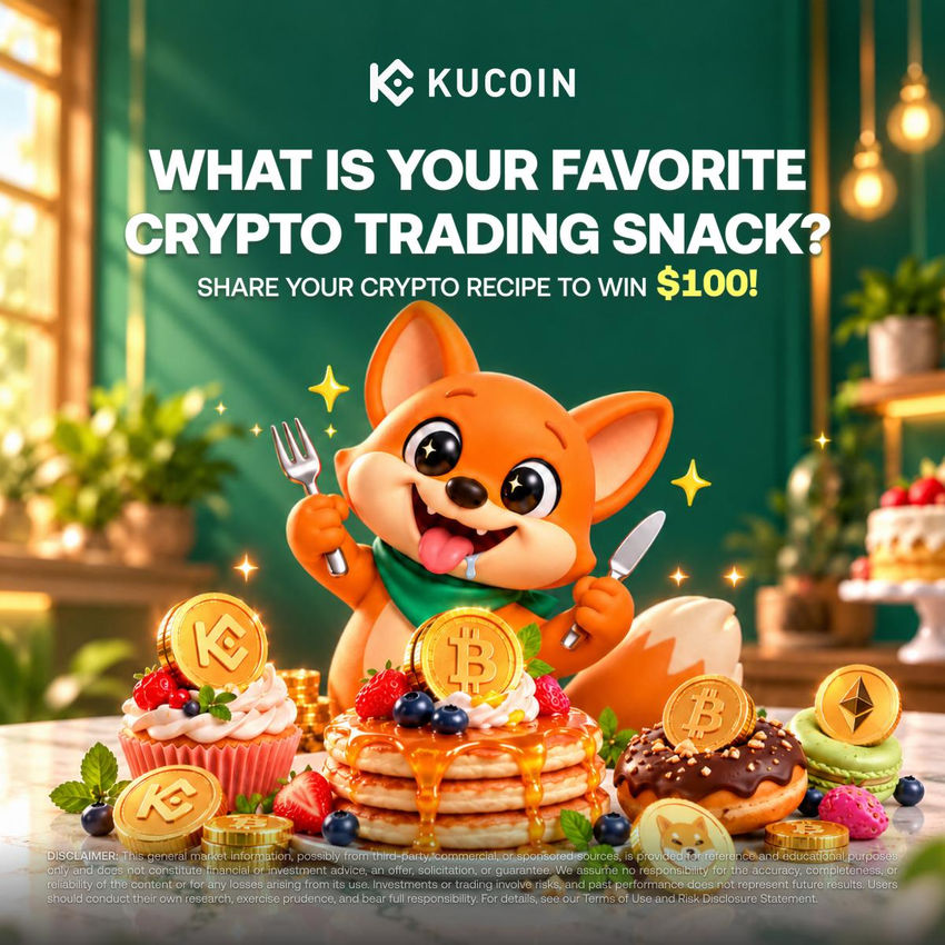 Share Your #FoodForYourThought Crypto Meme & Win a Share of 100 USDT.