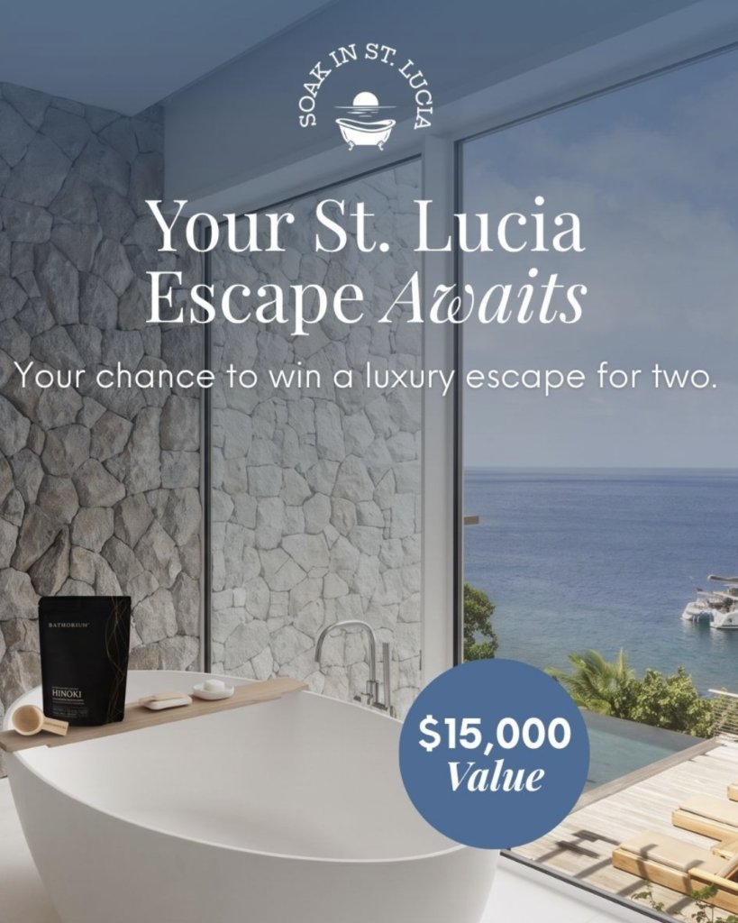 Bathorium Soak in St. Lucia Sweepstakes