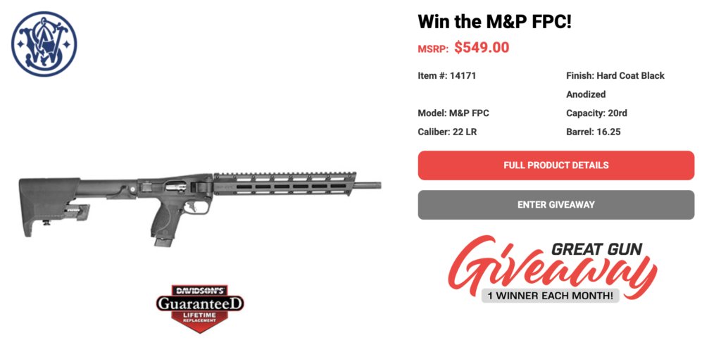 Great Gun Giveaway — Win the M&P FPC!