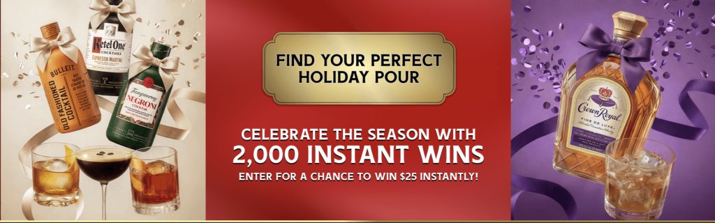 Diageo Holiday Shopper Sweepstakes Instant Win Game