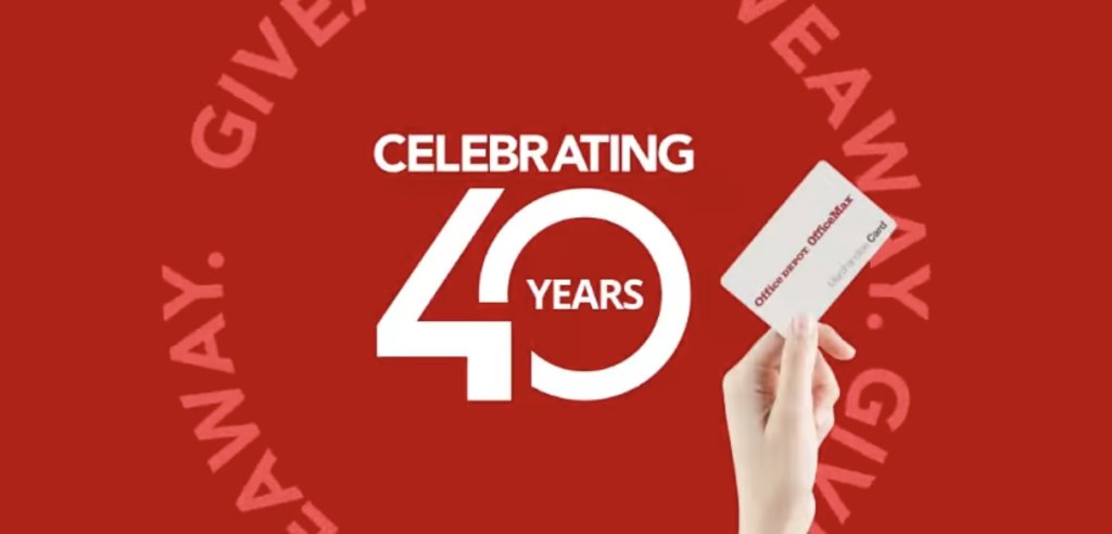 Win a $40 Office Depot® OfficeMax® card!