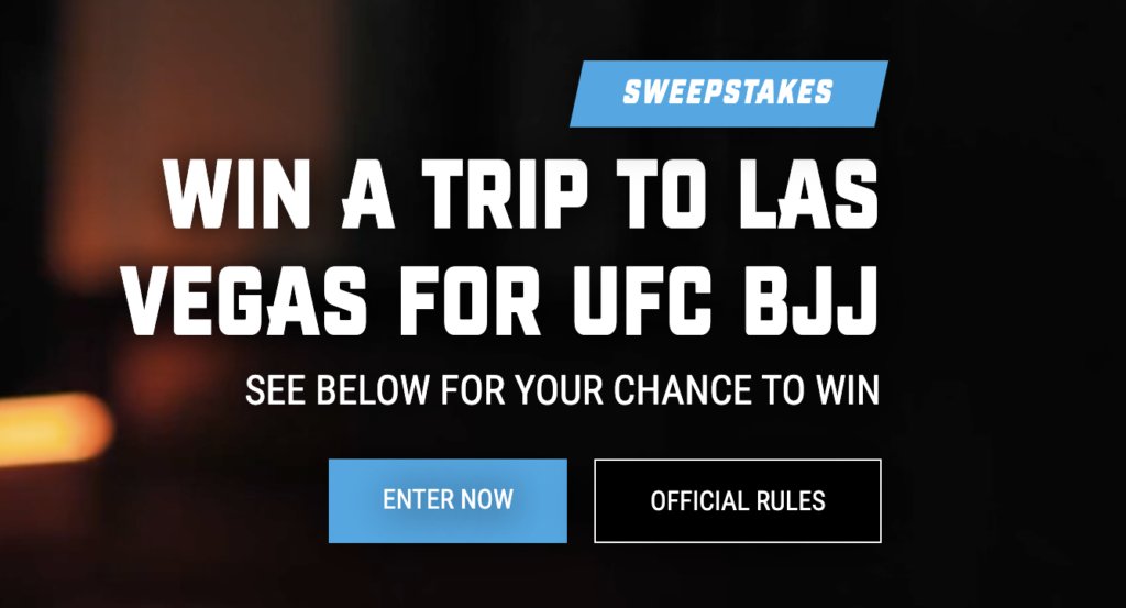 Hayabusa UFC BJJ Las Vegas Sweepstakes