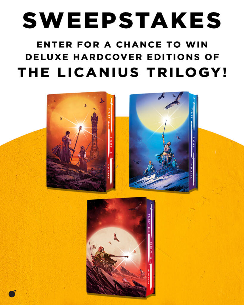 Enter for a chance to win deluxe hardcover editions of The Licanius Trilogy by James Islington!