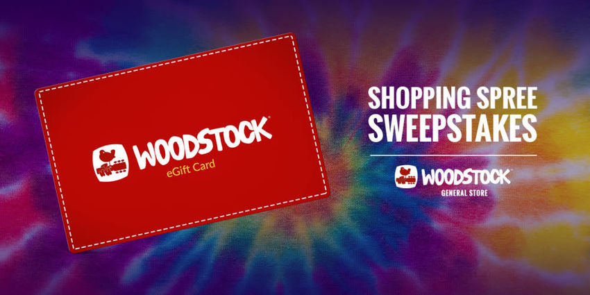 Woodstock Shopping Spree Sweepstakes