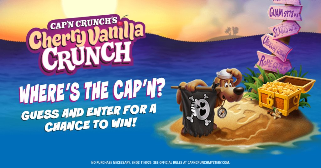 Cap’n Crunch Vacation Sweepstakes 2026