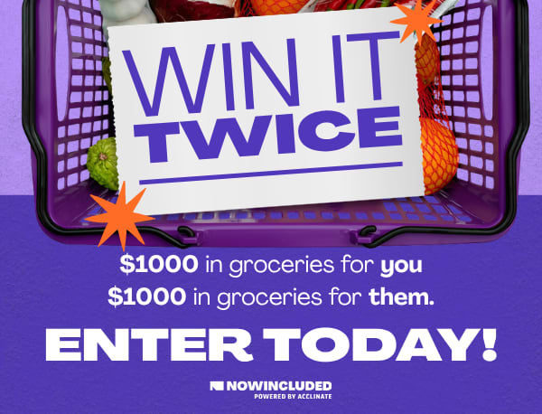 Win it Twice! $1,000 in Free Groceries for YOU + $1,000 for SOMEONE YOU LOVE! 🛒✨