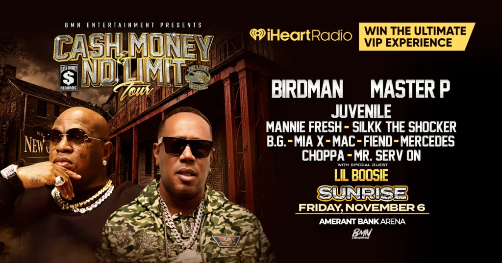 iHeartRadio x Cash Money & No Limit – VIP Takeover Sweepstakes
