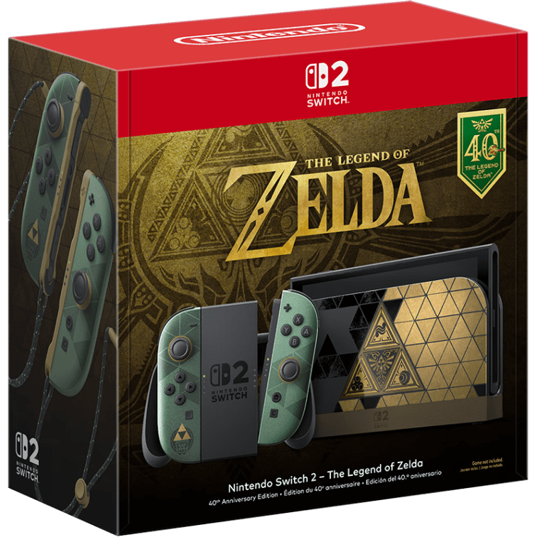 Win The Legend of Zelda 40th Anniversary Nintendo Switch 2 Special Edition Console!
