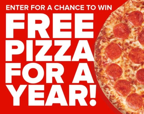 Hunt Brothers Pizza Free Pizza for a Year Sweepstakes – Win Free Pizza For A Year