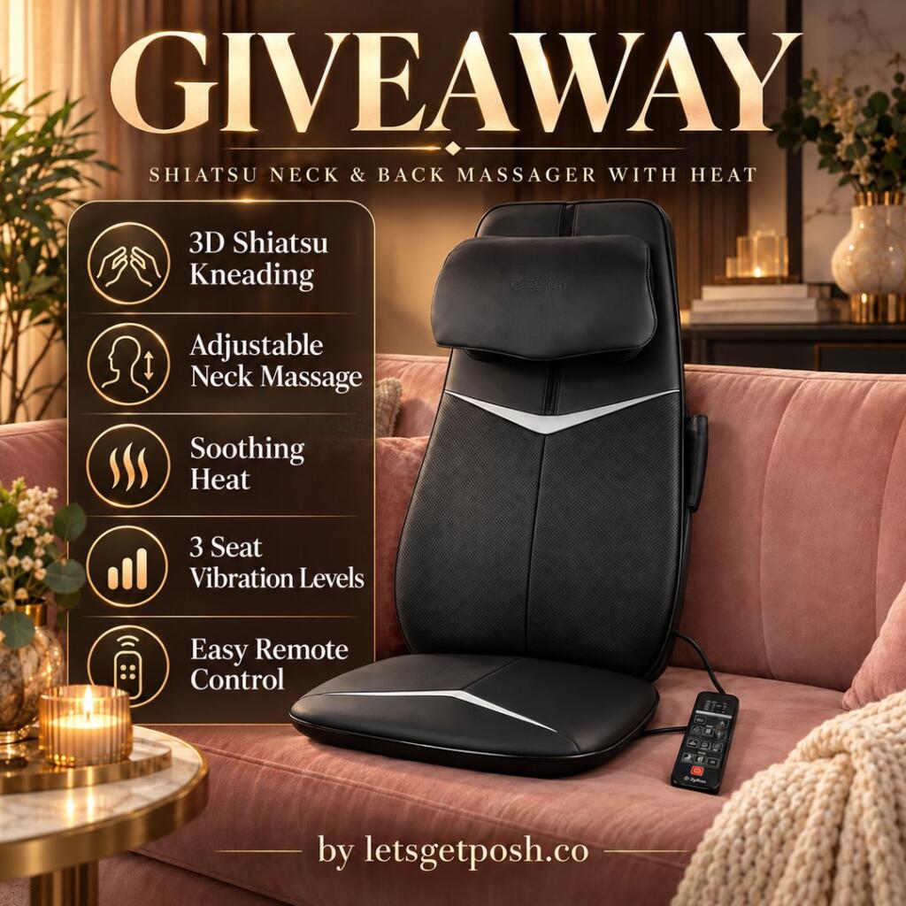 ✨ WIN A ZYLLION SHIATSU NECK & BACK MASSAGER WITH HEAT! ✨