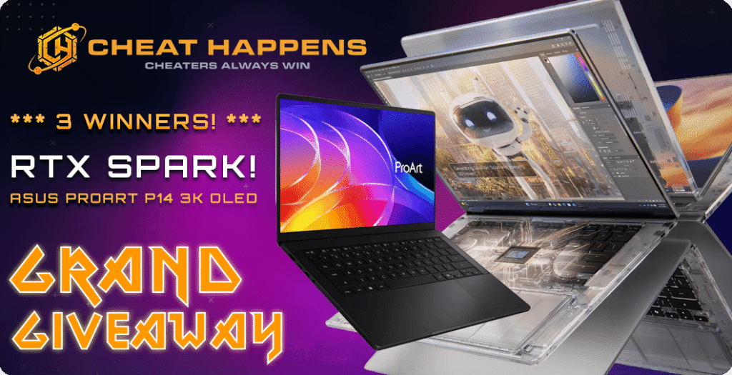 Cheat Happens RTX Spark Laptop Giveaway – 13 Winners