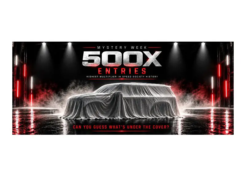 Speed Society SSG60 Sweepstakes – Win A Mystery Car Worth $160,000 & $20,000