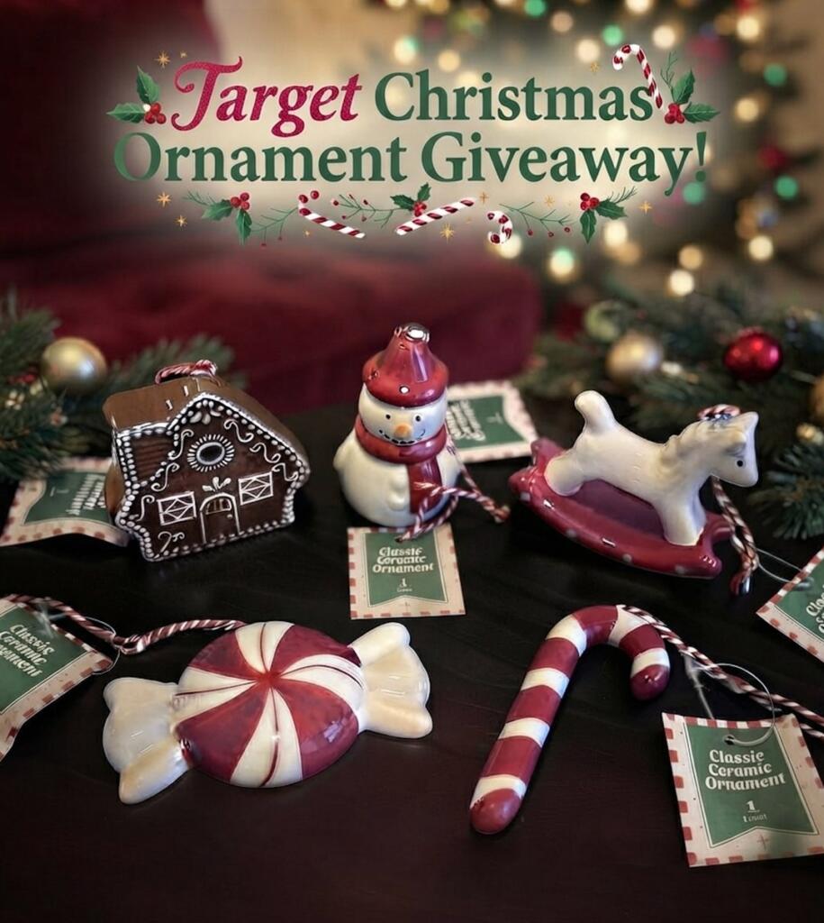 Win a Target Ceramic Christmas Ornament Collection!
