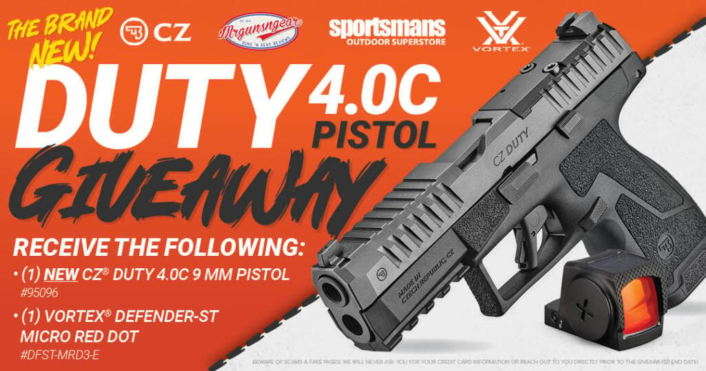 CZ Duty 4.0C 9MM Pistol + Vortex Defender-ST Solar Red Dot