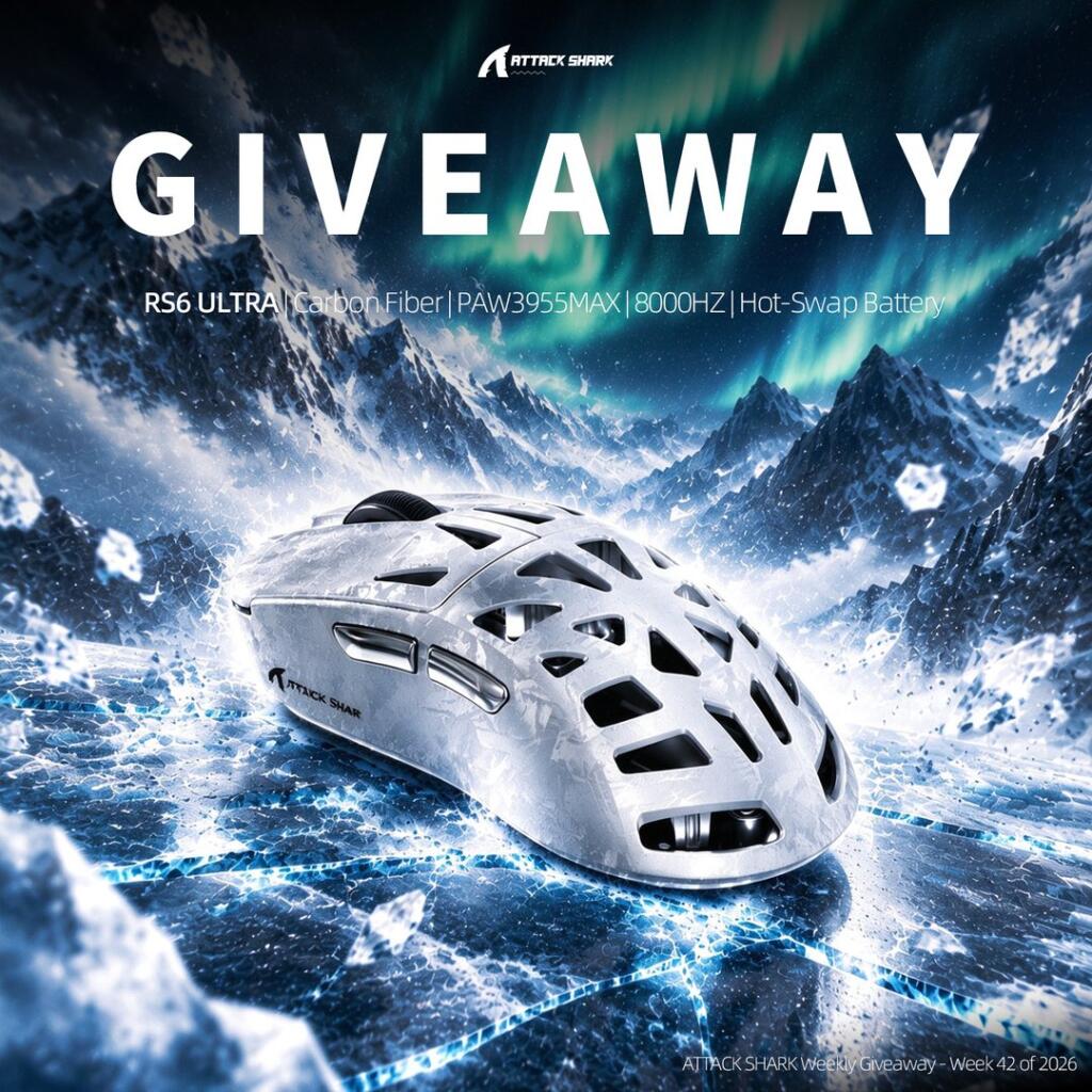 ATTACK SHARK Weekly Giveaway – Week 42 of 2026
