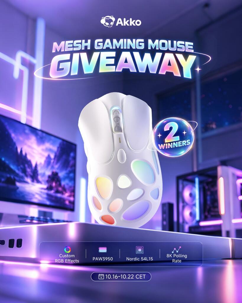 Akko Mesh Gaming Mouse Giveaway