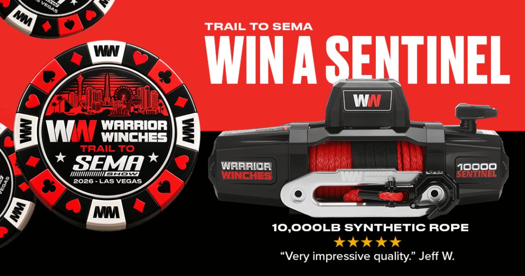 Warrior Winches Trail to SEMA Sweepstakes