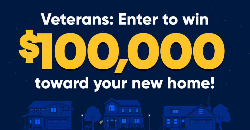 Veterans United & Realtor.com New Home for the Holidays $100K Veteran Homebuyer Giveaway